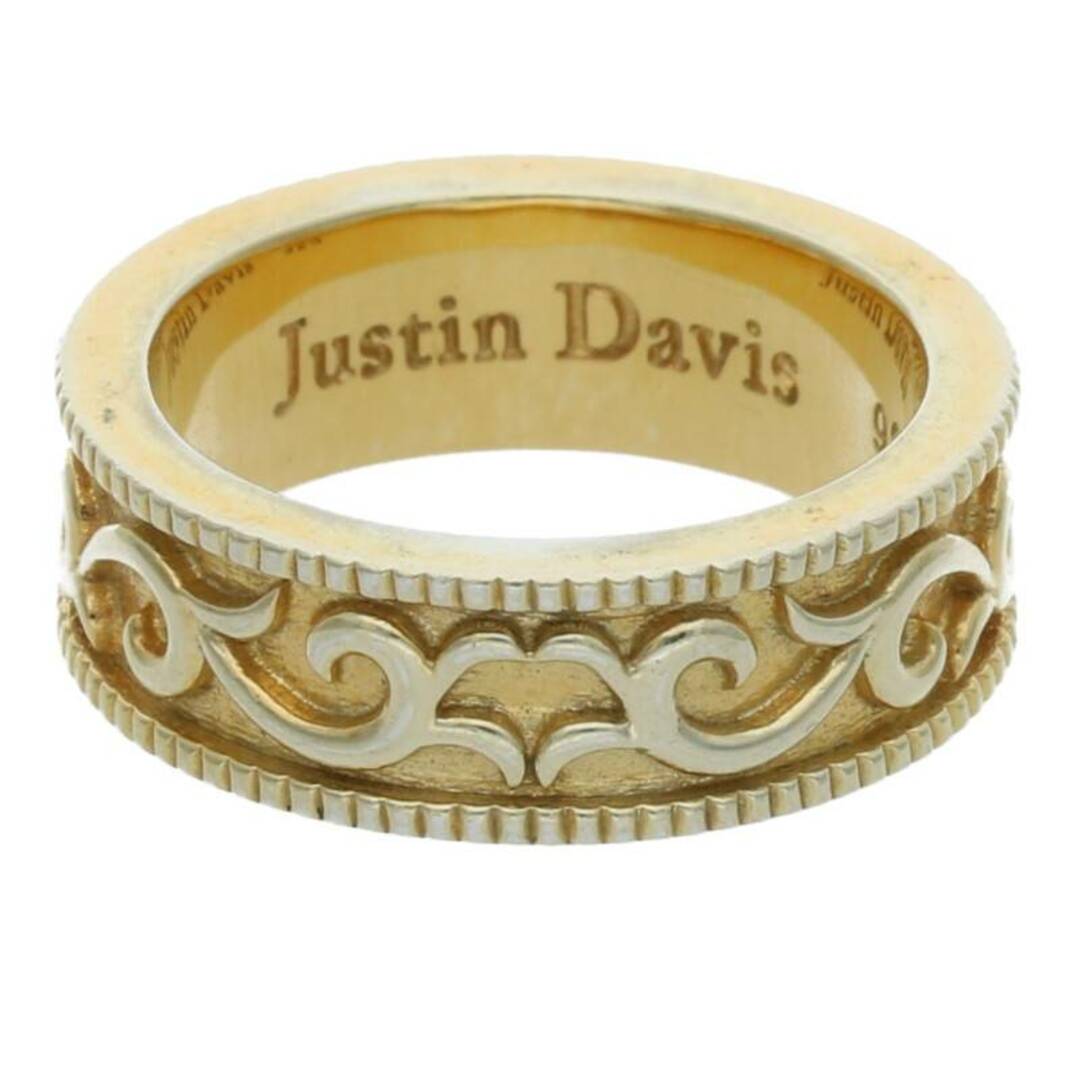 Justin Davis(ジャスティンデイビス)のジャスティンデイビス  SRJ776 ETERNAL LOVE ゴールドフィニッシュクラウンシルバーリング メンズ 8.5号 メンズのアクセサリー(リング(指輪))の商品写真