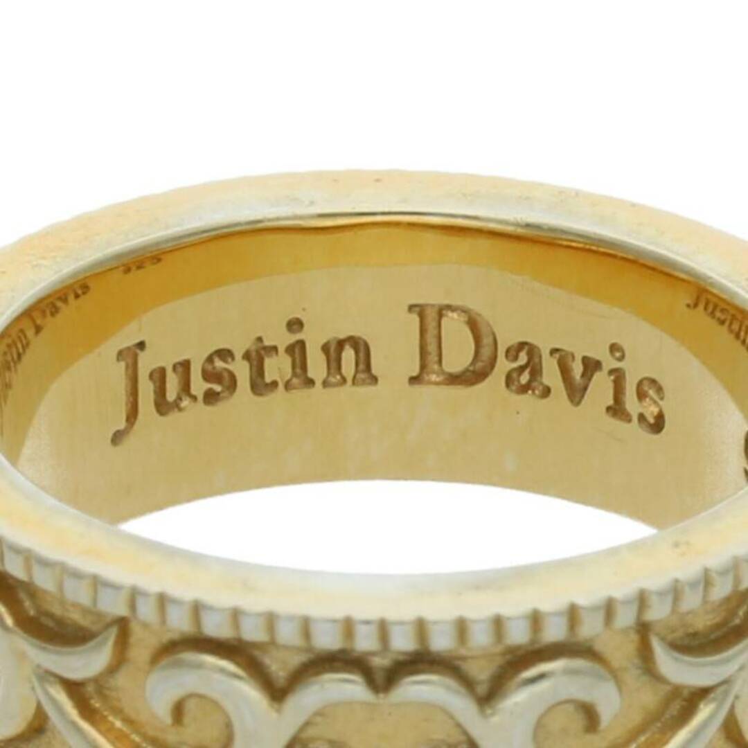 Justin Davis(ジャスティンデイビス)のジャスティンデイビス  SRJ776 ETERNAL LOVE ゴールドフィニッシュクラウンシルバーリング メンズ 8.5号 メンズのアクセサリー(リング(指輪))の商品写真