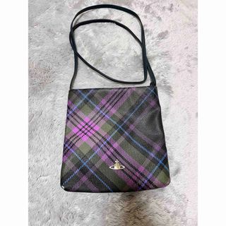 良品廃盤VivienneWestwood アーガイル/オーブハンドバッグ - ハンドバッグ