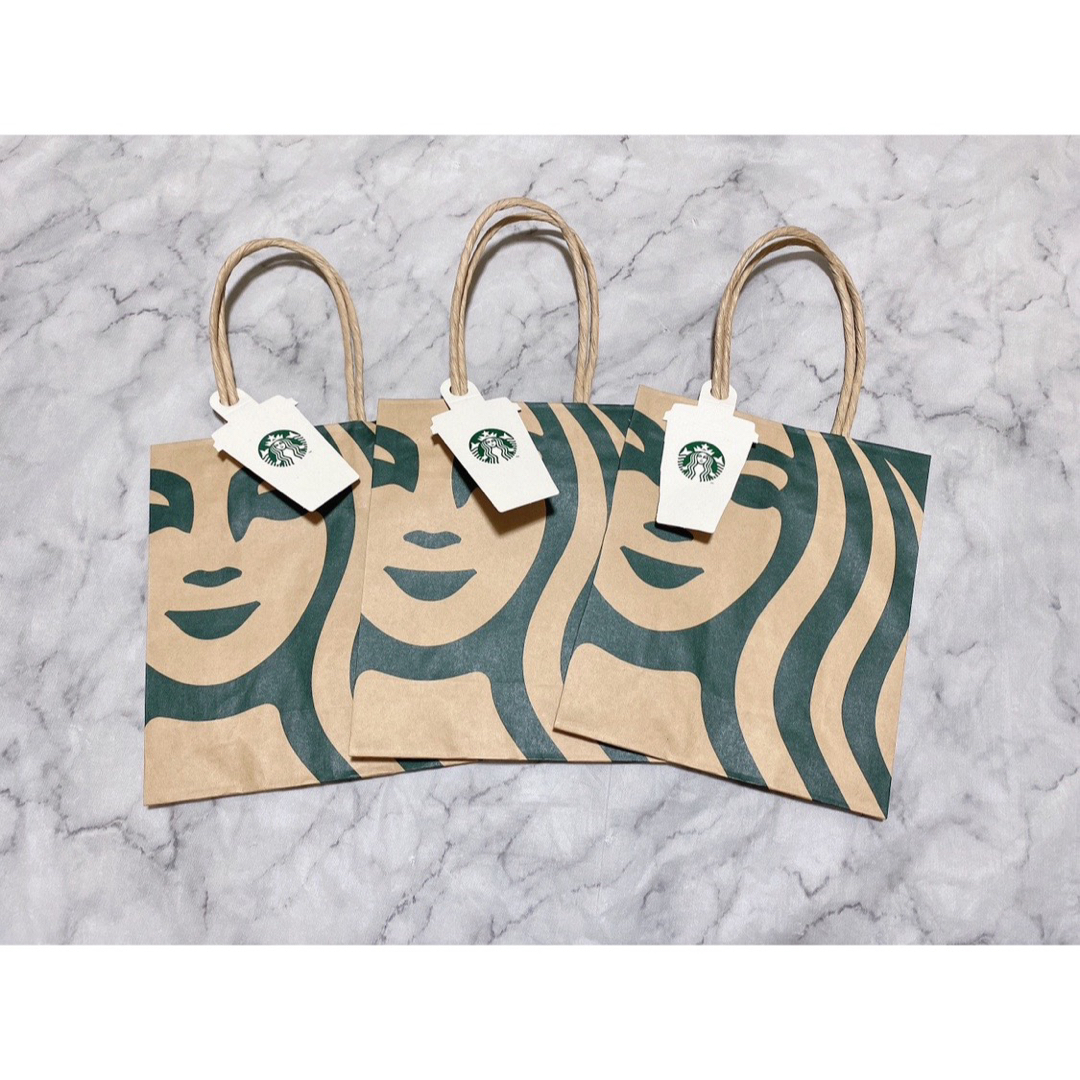 Starbucks(スターバックス)のスタバ　ラッピングセット ×3 レディースのバッグ(ショップ袋)の商品写真