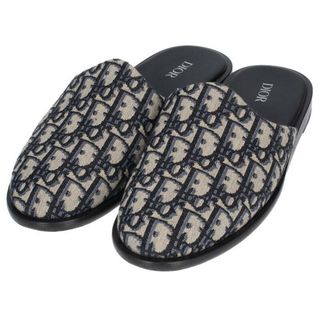 Dior - ディオール  INDIOR MULE DO BEADS EMBROIDER オブリーク総柄サンダル メンズ 39