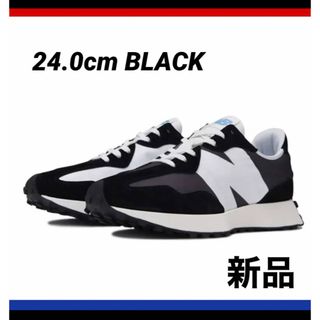 ニューバランス(New Balance)のニューバランス  U327 LC ブラック　new balance 24cm 黒(スニーカー)