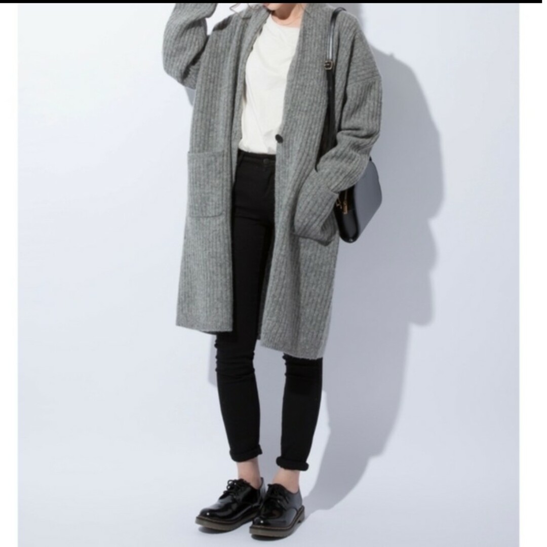 UNIQLO - ユニクロ ウールリブニットコート S グレーの通販 by UNIQLO - ユニクロ ウールリブニットコート S グレーの通販 by