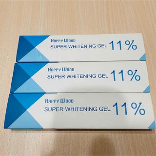 HAPPY WOOD WHITENING GEL 11% 3本セット(口臭防止/エチケット用品)