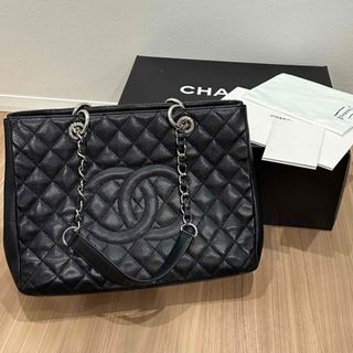 シャネル(CHANEL)のCHANEL シャネル GSTキャビアスキンチェーントートバッグ(トートバッグ)