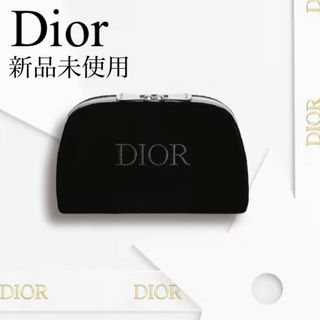 ディオール(Dior)のディオール 最新ノベルティ 新品 コスメ ポーチ 黒 ベルベット (ポーチ)