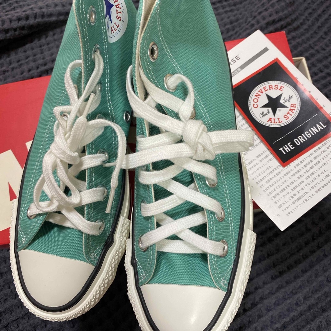 ALL STAR（CONVERSE）(オールスター)のコンバース　オールスターハイ 日本製 ティファニーブルー 23.5センチ レディースの靴/シューズ(スニーカー)の商品写真