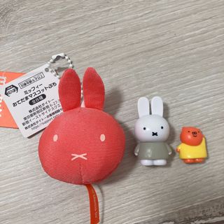 ミッフィー(miffy)のミッフィー  おてだまマスコットぷち　ピンク　キーホルダー(キャラクターグッズ)