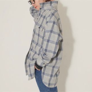 スピックアンドスパン(Spick & Span)の【Spick&Span/スピックアンドスパン】店舗限定チェックルーズネルシャツ(シャツ/ブラウス(長袖/七分))