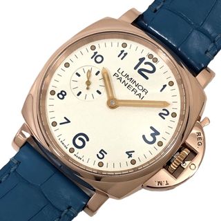 パネライ(PANERAI)の　パネライ PANERAI ルミノール ドゥエ 3デイズ オロロッソ PAM00741 アイボリー文字盤 K18レッドゴールド/レザーストラップ(アリゲーター) メンズ 腕時計(その他)