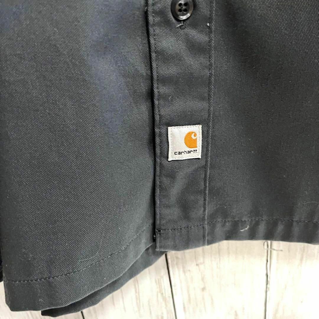 carhartt(カーハート)のアメリカ古着　CARHARTTカーハート　刺繍ロゴワークシャツ　サイズXLグレー メンズのトップス(シャツ)の商品写真