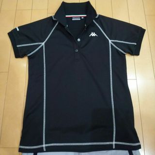 カッパ(Kappa)の【美品】カッパ-Kappa GOLF- 半袖ポロシャツ／黒／Ｍ(ウエア)