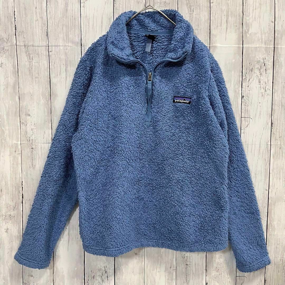 patagonia(パタゴニア)のレディース古着パタゴニア　ロスガトスハーフジップフリースジャケット　サイズS 青 レディースのジャケット/アウター(ブルゾン)の商品写真