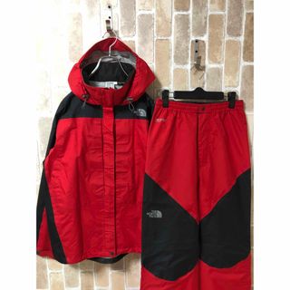 L色[THE NORTH FACE] ゴアテックスジャケット ネイビー×白ドット