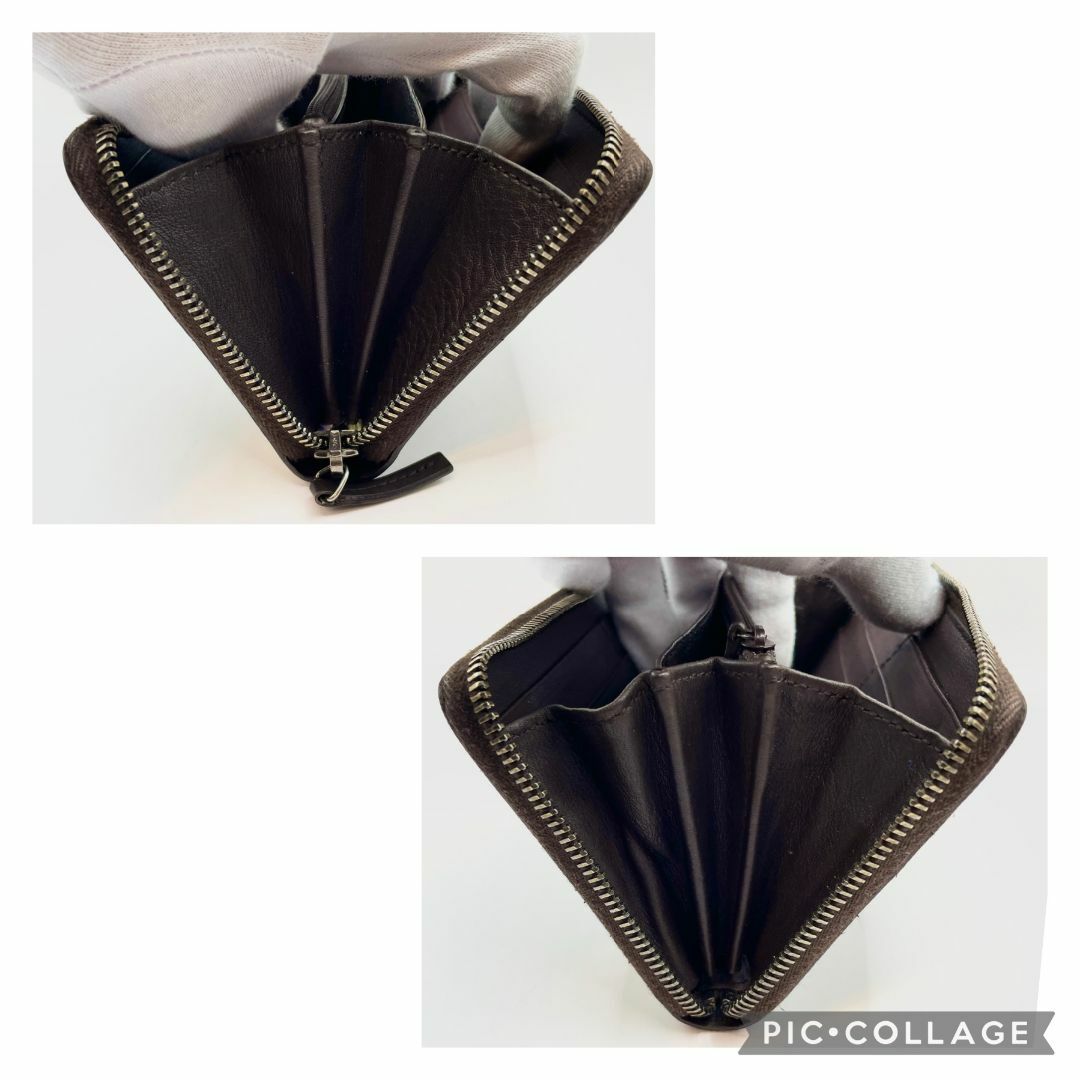 【極美品】グッチ シマ 長財布 GG ラウンドジップファスナー ダークブラウン