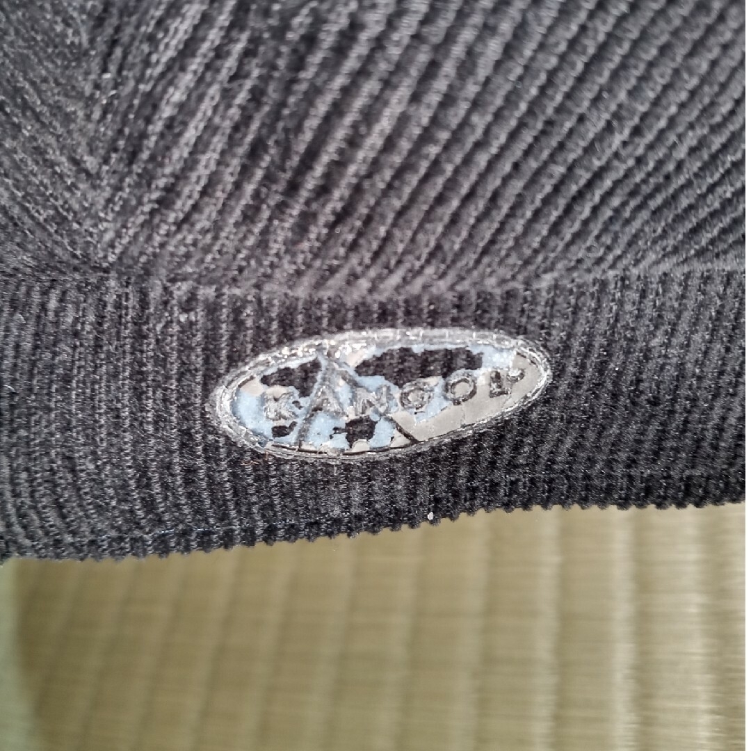 KANGOL(カンゴール)のカンゴール キャスケット コーデュロイ ブラック Mサイズ イングランド製 レディースの帽子(キャスケット)の商品写真
