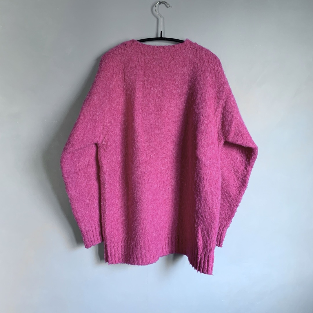 BEAMS - Shetland Woollen Co シャギードッグニット Sピンク セーター