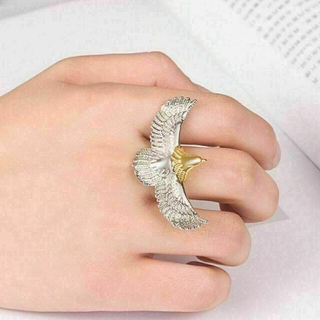 【R090】リング 　メンズ　 指輪 　シルバー　 イーグル　 鳥 20号 メンズのアクセサリー(リング(指輪))の商品写真