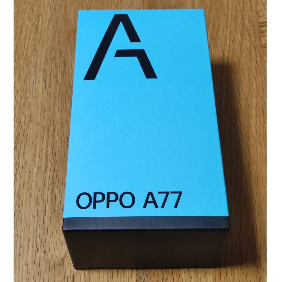 OPPO(オッポ)のOPPO A77   ブラック　SIMフリー スマホ/家電/カメラのスマートフォン/携帯電話(スマートフォン本体)の商品写真