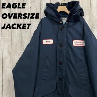 USA製ヴィンテージ古着　EAGLE ゆるだぼ中綿キルティングワークジャケット(その他)