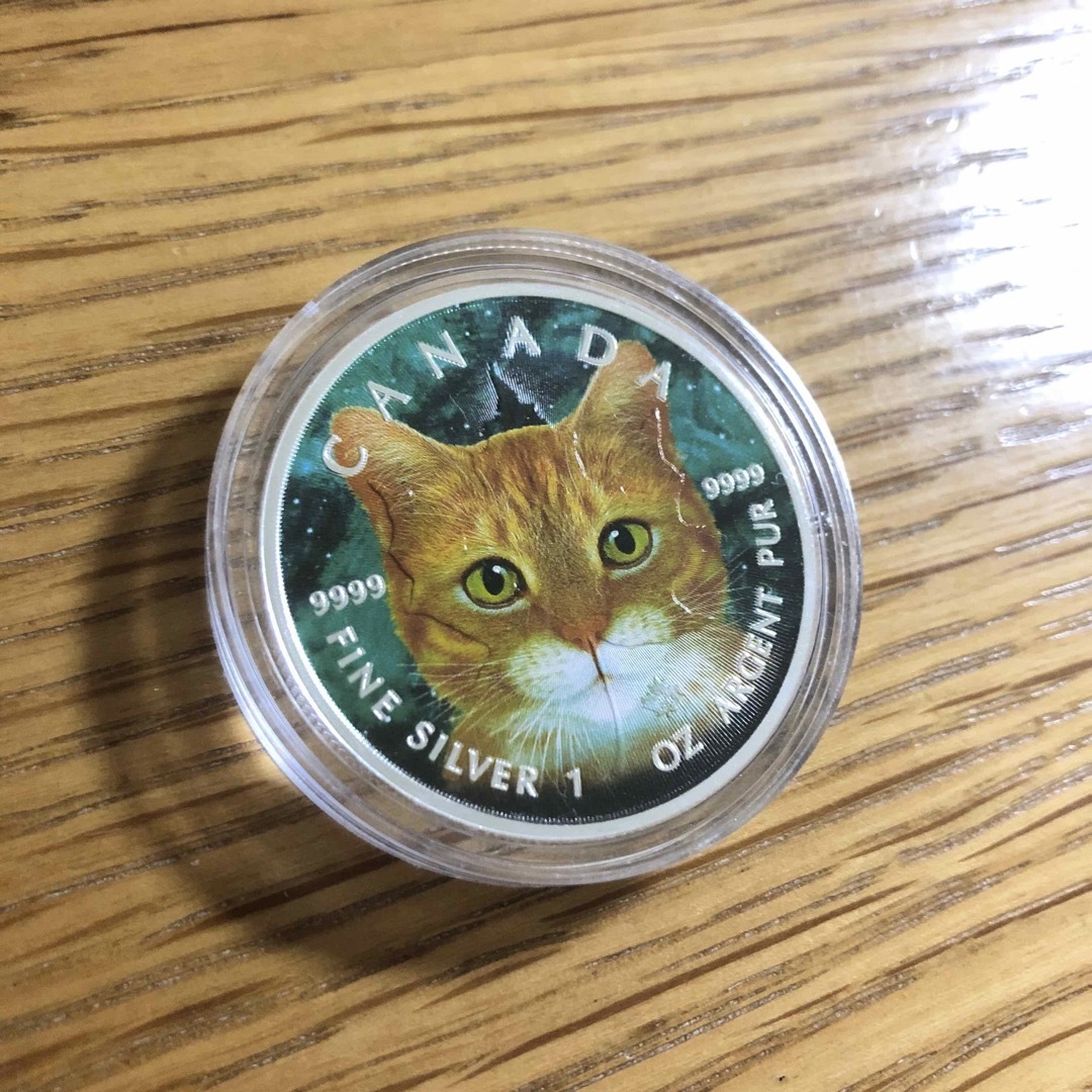 エンタメ/ホビー【世界限定100枚】メイプル銀貨 ネコ 猫 Cat 2022 1オンス 純銀
