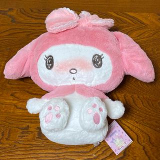 マイメロディ(マイメロディ)の【値下げ‼️】マイメロディ ラブリーパフ BIGぬいぐるみ 新品未使用品(ぬいぐるみ)