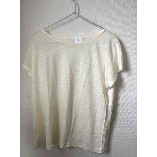 kurihara harumi  栗原はるみ  半袖 Tシャツ L  麻100%