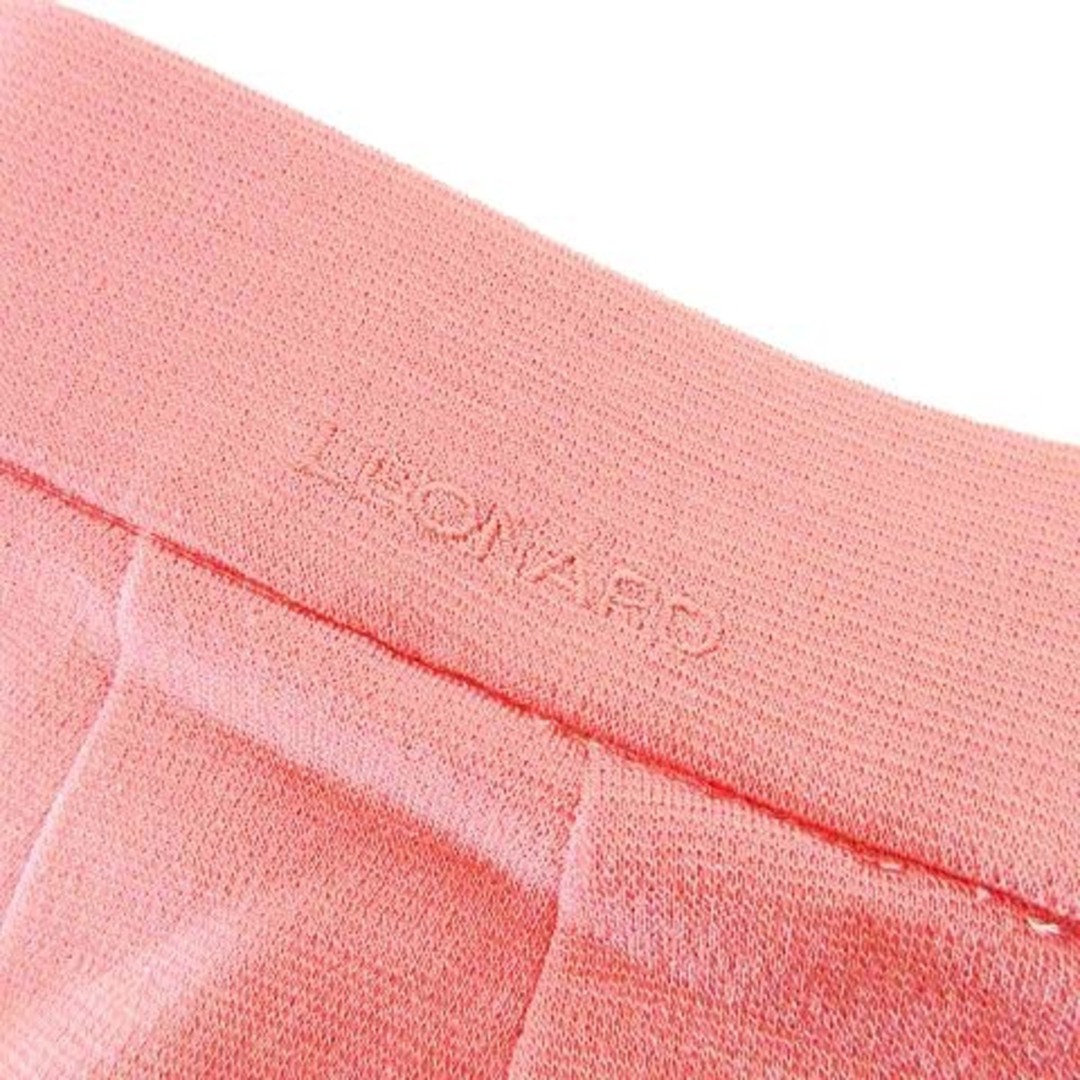 LEONARD(レオナール)のレオナール ウール スカート セミタイト ひざ丈 無地 64 ピンク ■GY09 レディースのスカート(ひざ丈スカート)の商品写真