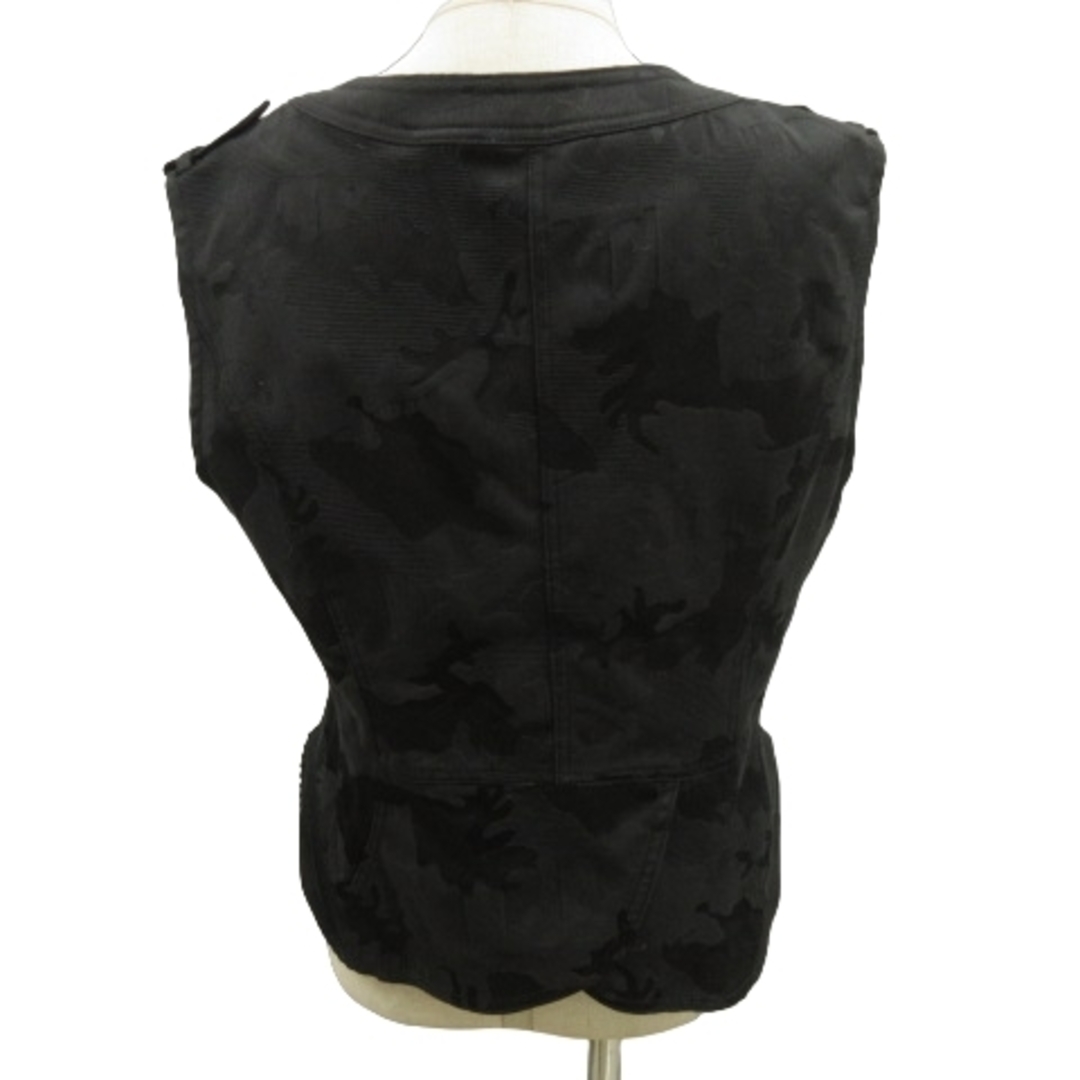 HIROKO BIS(ヒロコビス)のヒロコビス セットアップ ベスト スカート 迷彩柄 11 黒 ブラック■GY09 レディースのフォーマル/ドレス(スーツ)の商品写真