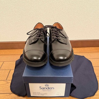 SANDERS - Sanders Derby Shoe ブラックポリッシングレザー