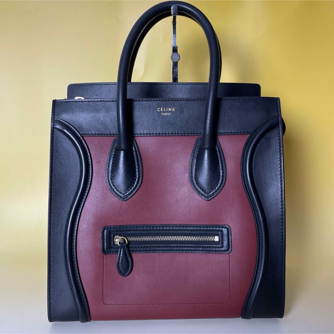 celine(セリーヌ)のCeline 美品 ラゲージ マルチ レザー スエード  ハンドバッグ セリーヌ レディースのバッグ(ハンドバッグ)の商品写真