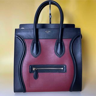 セリーヌ(celine)のCeline 美品 ラゲージ マルチ レザー スエード  ハンドバッグ セリーヌ(ハンドバッグ)