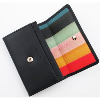 ポールスミス(Paul Smith)の☆ギフトに最適☆新品☆箱付 ポールスミス 人気マルチ 名刺入れ 黒☆(名刺入れ/定期入れ)