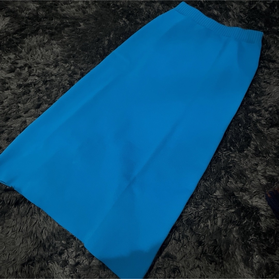 ニットスカート　ナロースカート レディースのスカート(ロングスカート)の商品写真