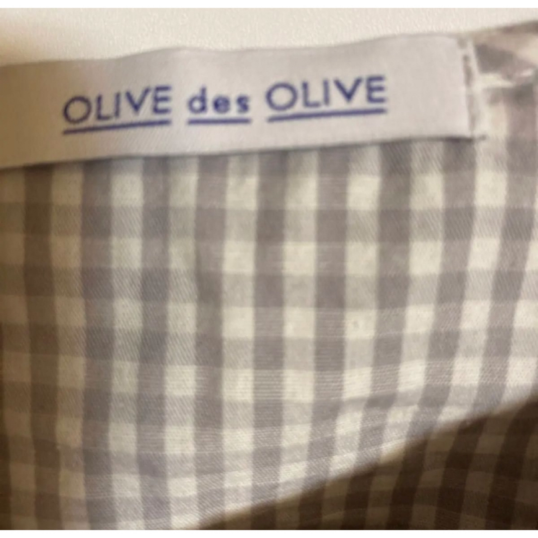 OLIVEdesOLIVE(オリーブデオリーブ)のビッグフリルカラーのギンガムチェックブラウス　長袖 レディースのトップス(シャツ/ブラウス(長袖/七分))の商品写真