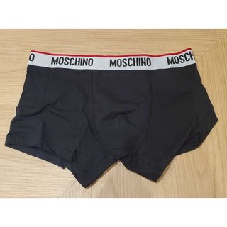 モスキーノ(MOSCHINO)の【新品】MOSCHINO　ボクサーブリーフ　ブラック　モスキーノ　前とじ(ボクサーパンツ)