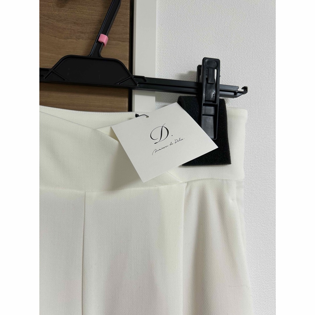 maison de Dolce オーバーラップストレートパンツ【white】 その他 maison de Dolce オーバーラップストレートパンツ【white】 その他