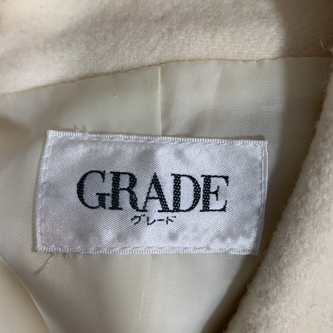 グレード グレイド コート アウター 上着 XL相当 薄ベージュ レーヨン レディースのジャケット/アウター(ピーコート)の商品写真
