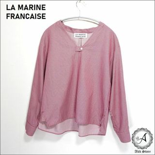 LA MARINE FRANCAISE トップス 長袖 スキッパー チェック柄