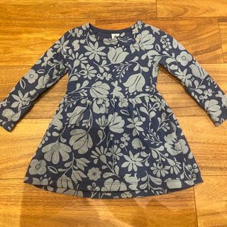 プチバトー(PETIT BATEAU)のプチバトー　長袖ワンピース　4ans 104cm(ワンピース)