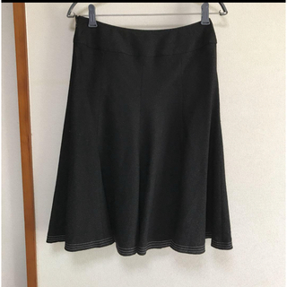 フォーマル　ブラックスカート(ひざ丈スカート)