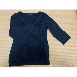 ESPRITMUR 黒デザインカットソー(Tシャツ/カットソー(七分/長袖))
