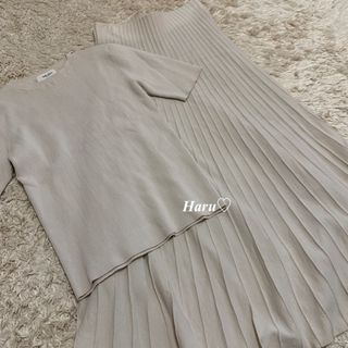 Mila Owen - 新品 Mila Owen ニットベスト×プルオーバー布帛パンツSET