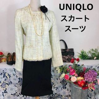 ユニクロ(UNIQLO)のUNIQLO　スカートスーツ　M　卒園式卒業式謝恩会パーティ入学式(スーツ)