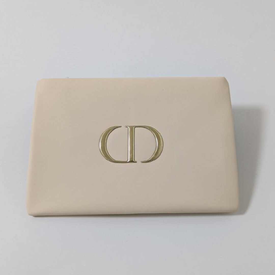 Christian Dior(クリスチャンディオール)の新品未使用！ Dior ディオール　ノベルティ アイボリー ポーチ レディースのファッション小物(ポーチ)の商品写真