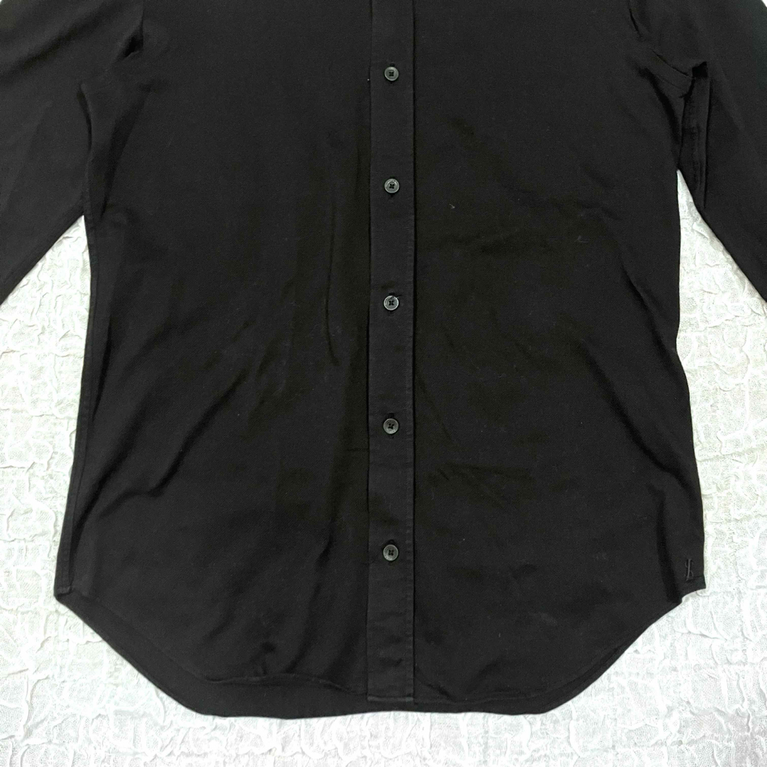 JOHN LAWRENCE SULLIVAN(ジョンローレンスサリバン)のJOHNLAWRENCESULLIVAN 長袖ボタンダウンシャツ　ブラック メンズのトップス(シャツ)の商品写真