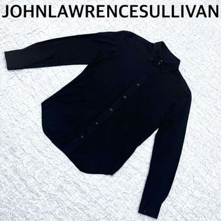 ジョンローレンスサリバン(JOHN LAWRENCE SULLIVAN)のJOHNLAWRENCESULLIVAN 長袖ボタンダウンシャツ　ブラック(シャツ)