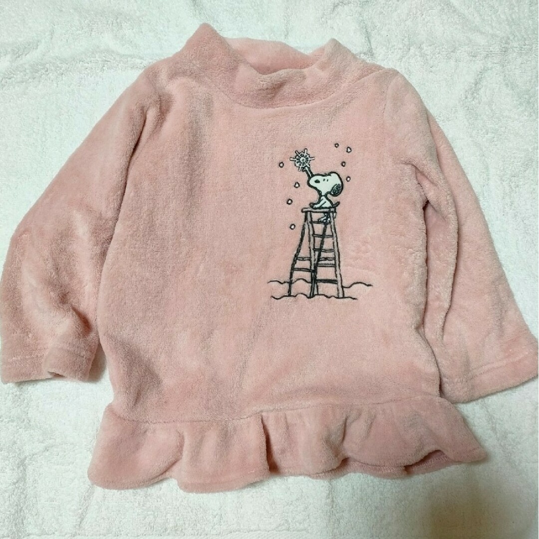 女の子 120cm あったか もこもこ トップス キッズ/ベビー/マタニティのキッズ服女の子用(90cm~)(Tシャツ/カットソー)の商品写真