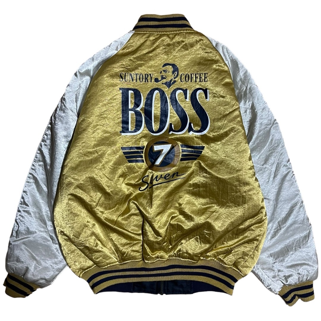 サントリー BOSS COFFEE リバーシブル ボスジャン - フライトジャケット サントリー BOSS COFFEE リバーシブル ボスジャン - フライトジャケット