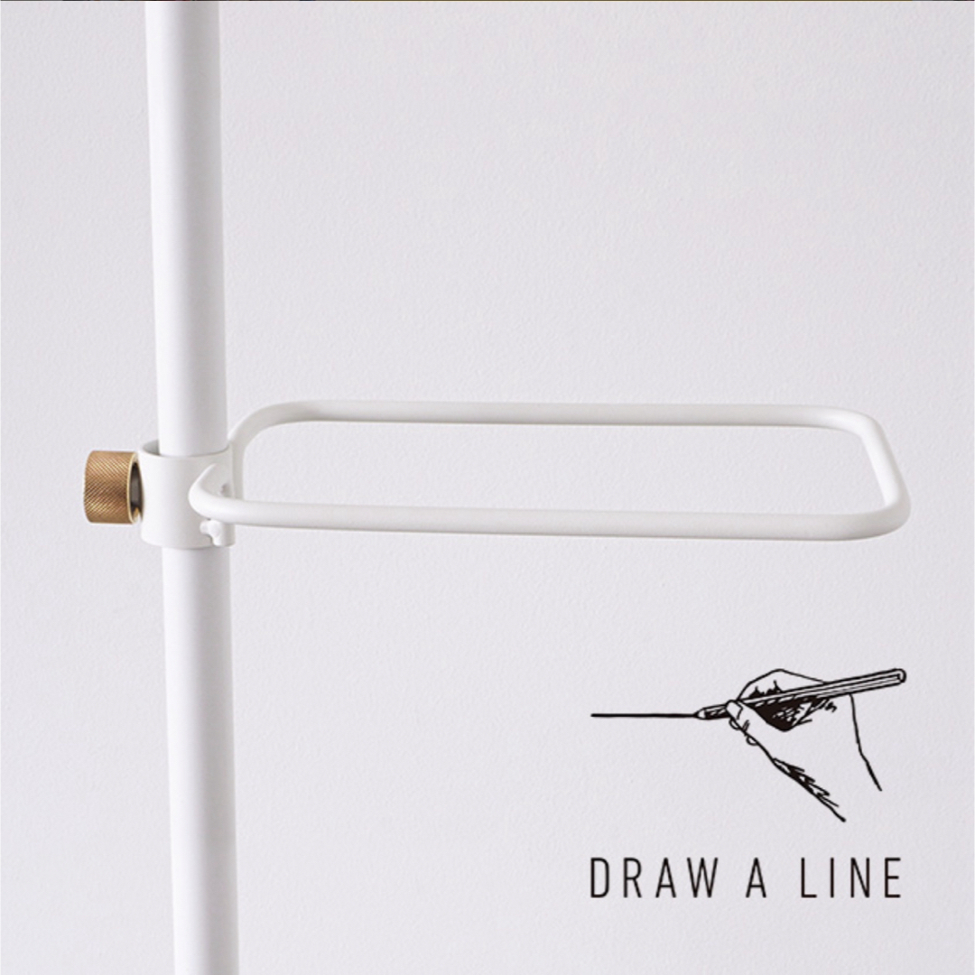 DRAW A LINE /シューズラック（白） インテリア/住まい/日用品の収納家具(棚/ラック/タンス)の商品写真